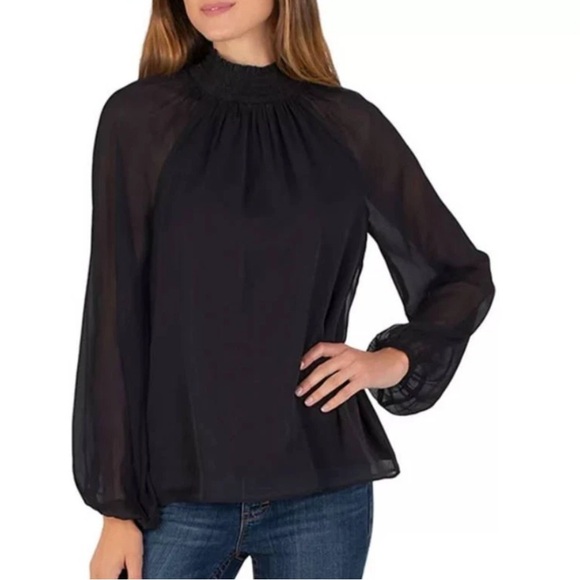 Joie Edition Limited Black Sheer Blouse size Small. New with tags. Retail $278 - Picture 1 of 16